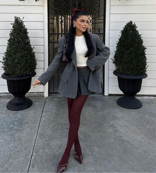 Burgundy Tights